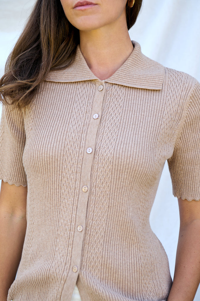 Oat Scallop Shirt