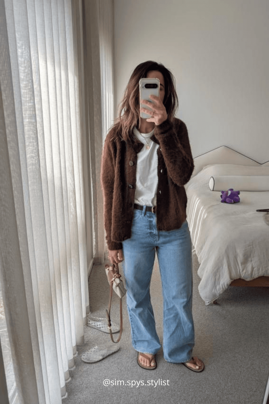 Chocolate Brushed Cardigan