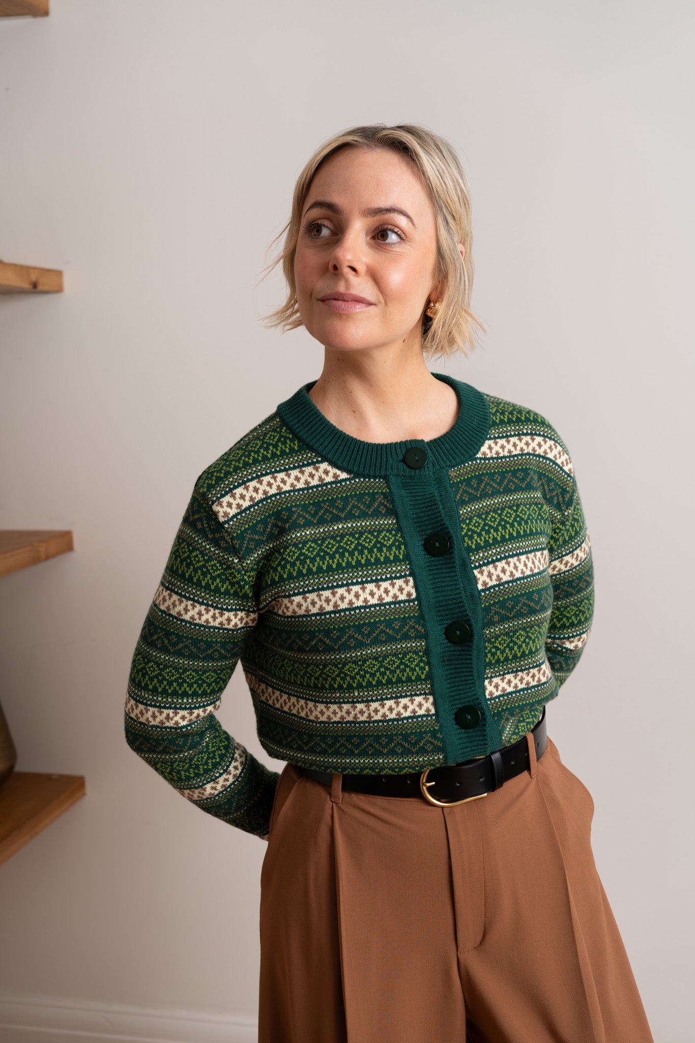 Green Fairisle Ruby Cardigan – Maxted Clothing
