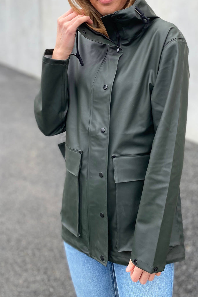 Hunter Green Raincoat