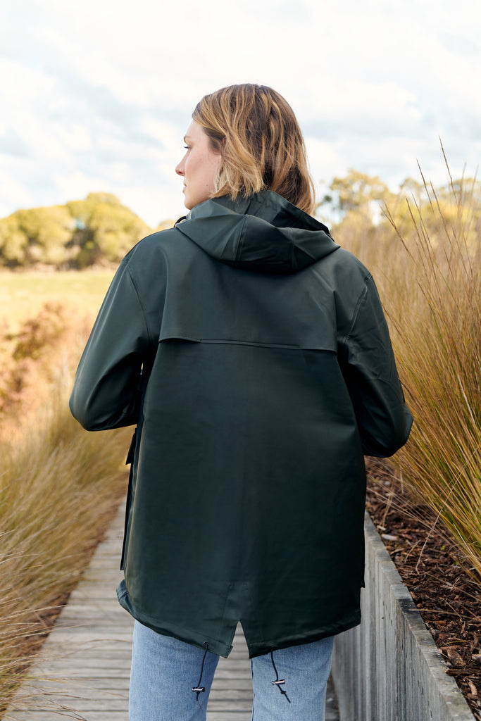 Hunter Green Raincoat