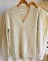 A v-neck knitted pulllover from Maxted