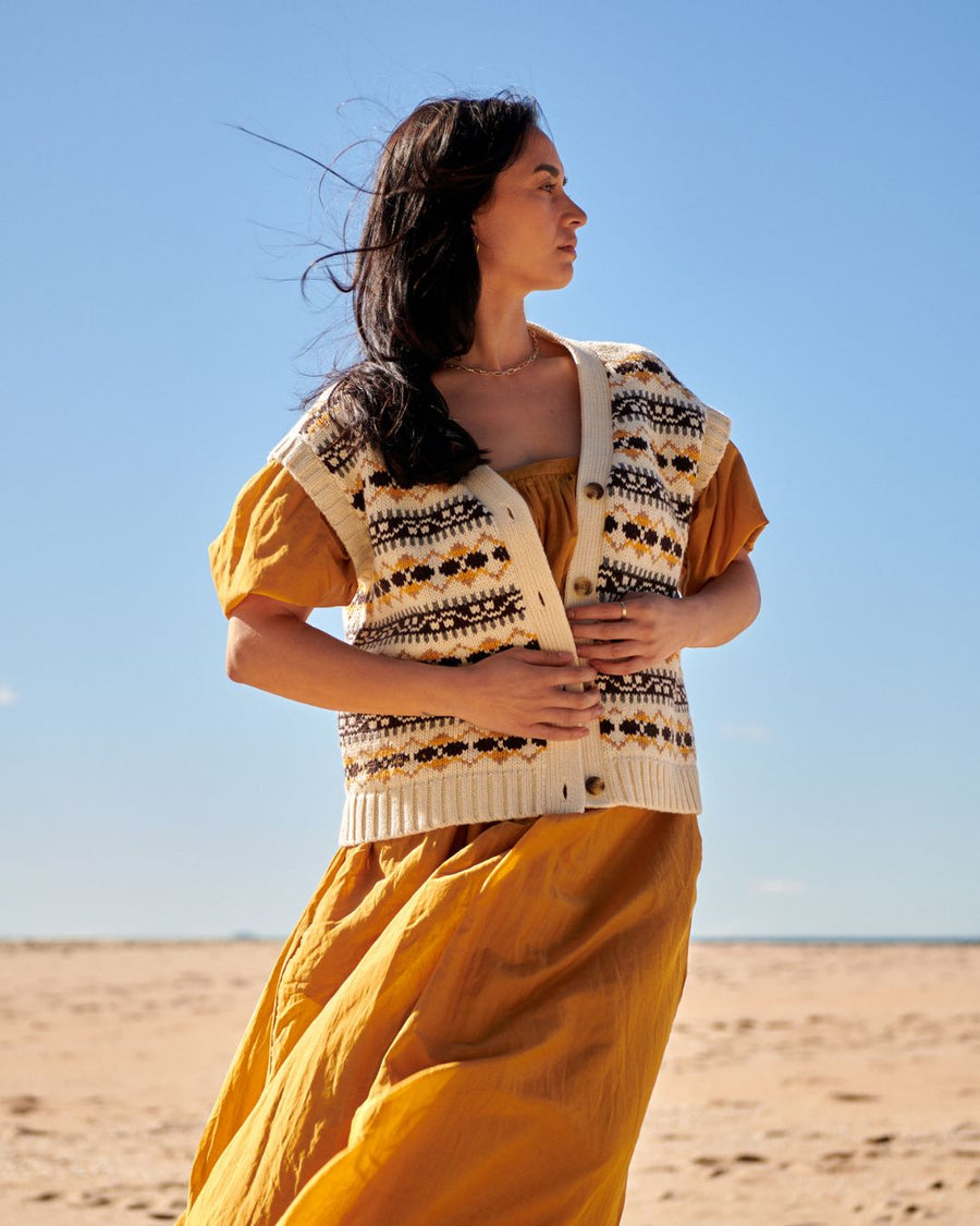 How to style a knit Vest