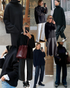 A collage of black pullovers