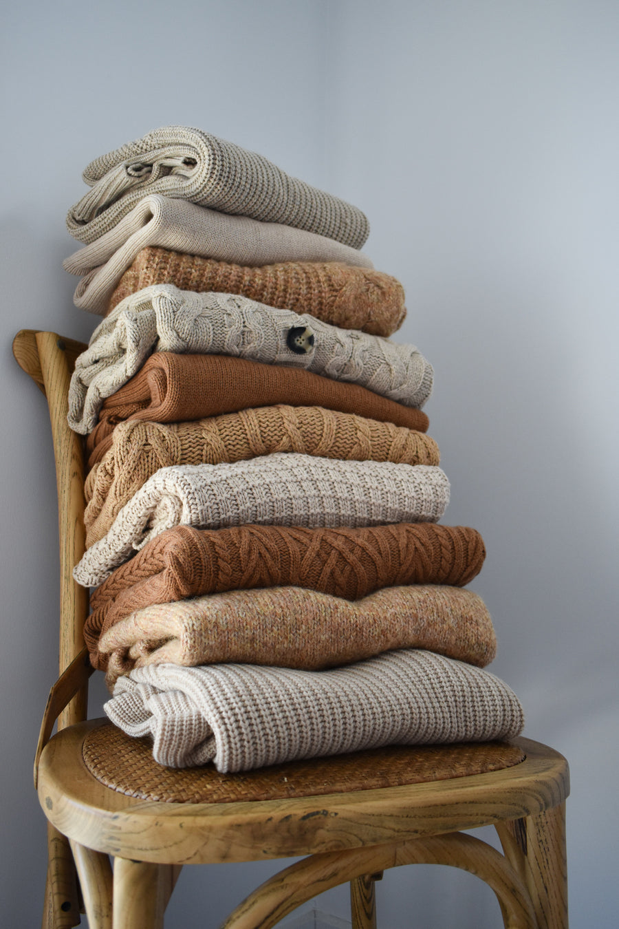 Bright Neutrals in ladies knitwear