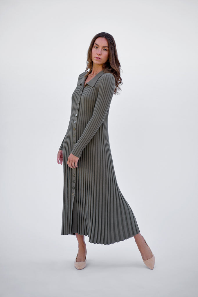 Army Button Down Dress
