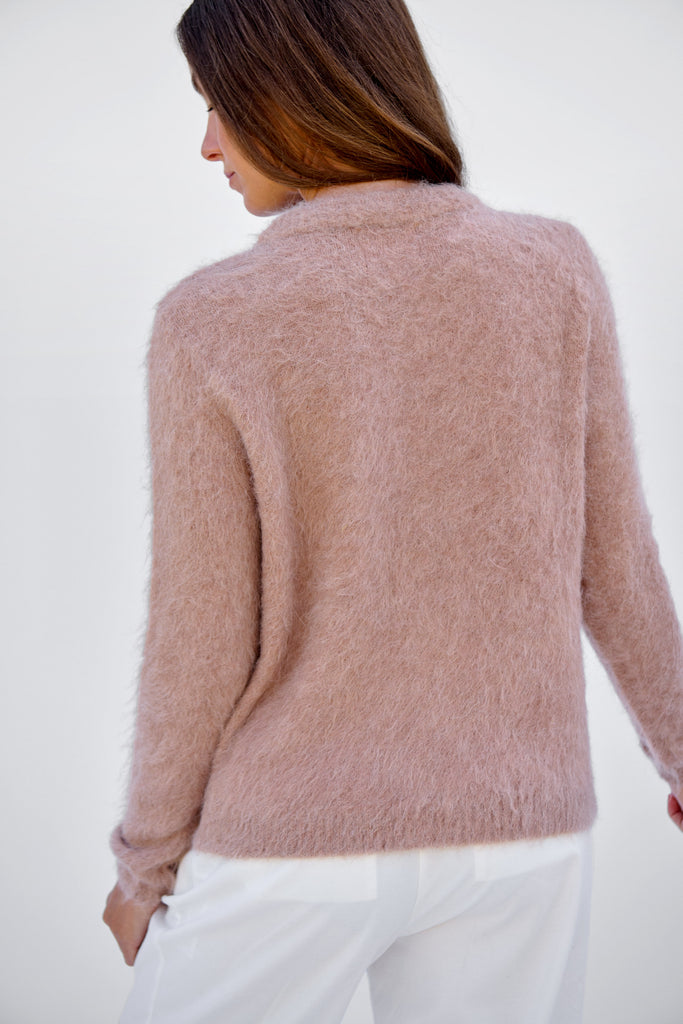 Oat Brushed Cardigan