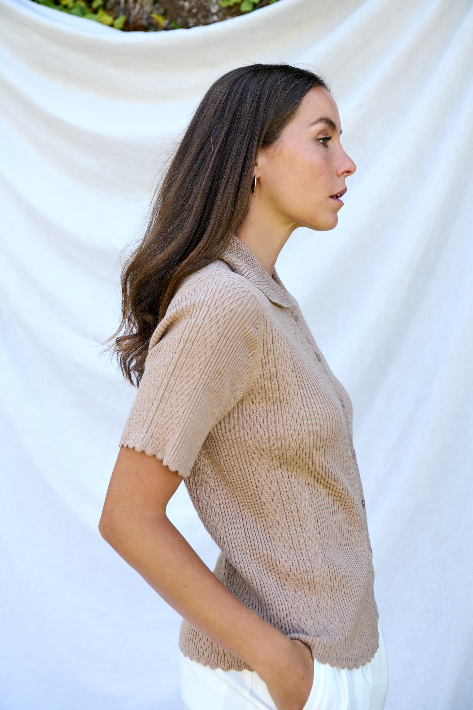 Oat Scallop Shirt