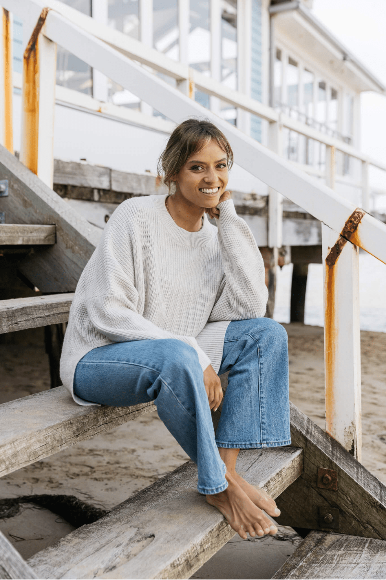 Pebble Twist Seven Pullover