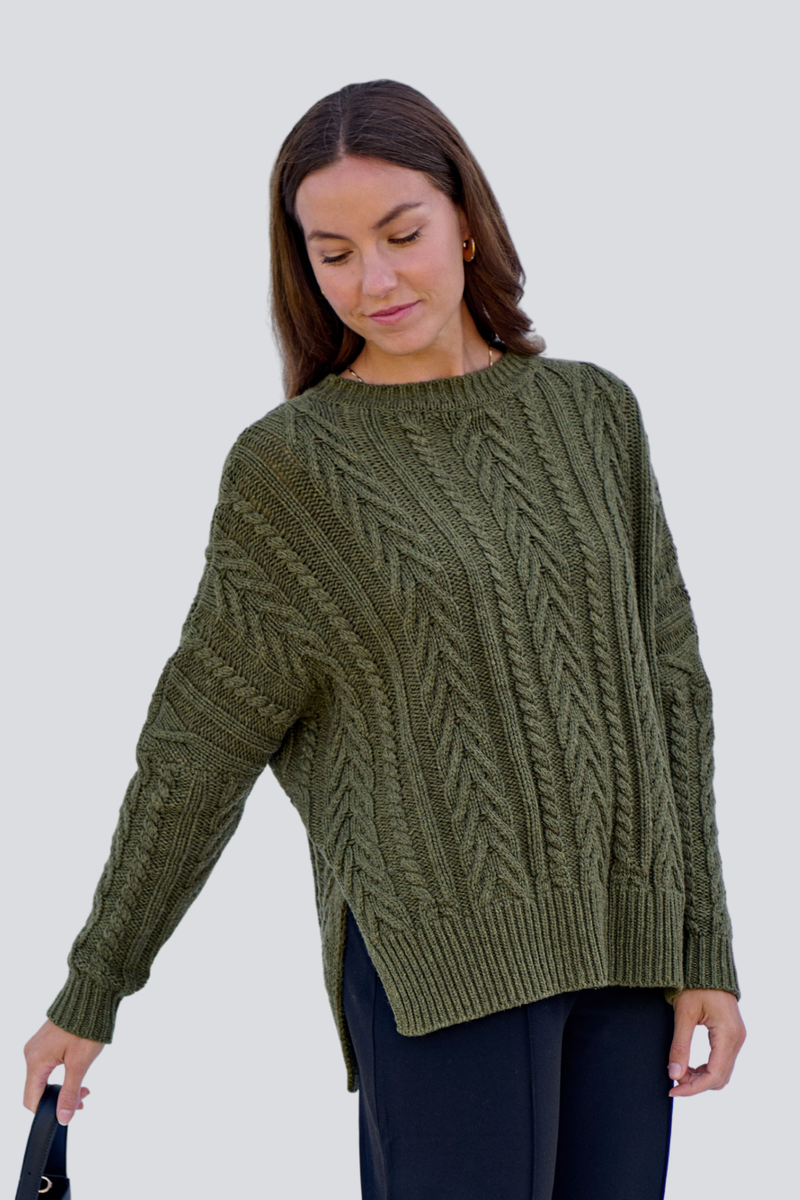 Thyme Soft Touch Cable Pullover