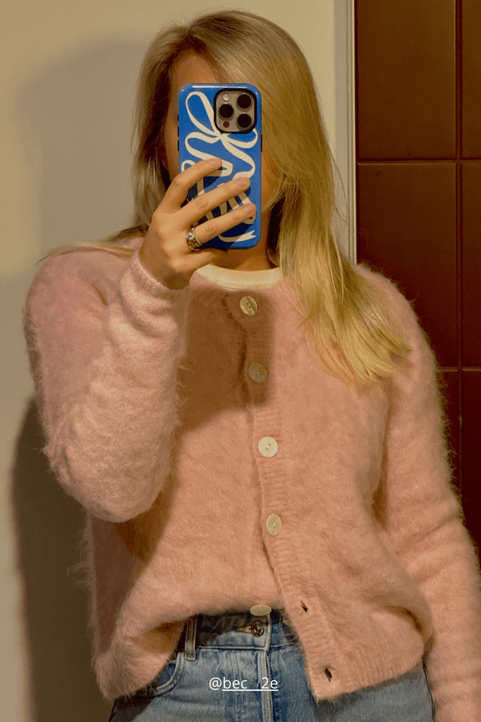 Blush Pink Brushed Cardigan