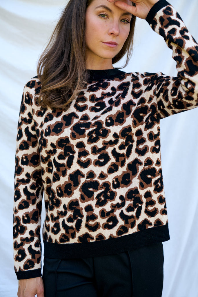 Leopard Animal Pullover