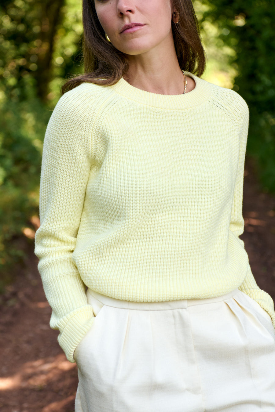 Lemon Stripe Bell Pullover