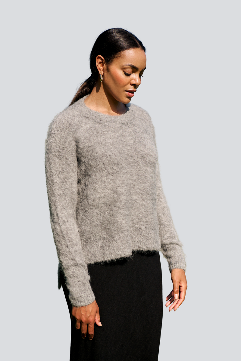 Charcoal Brushed Pullover