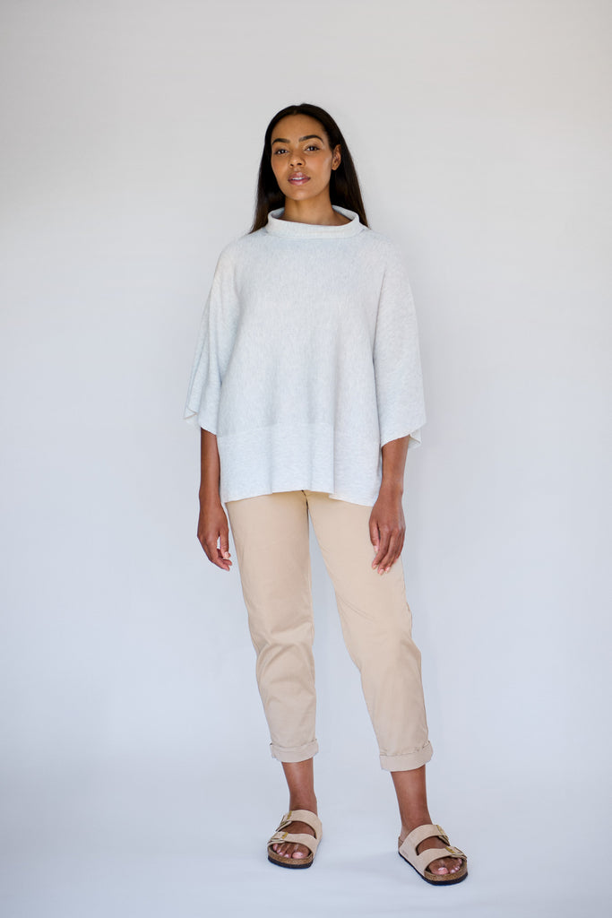 Pale Grey Ava Knit Pullover