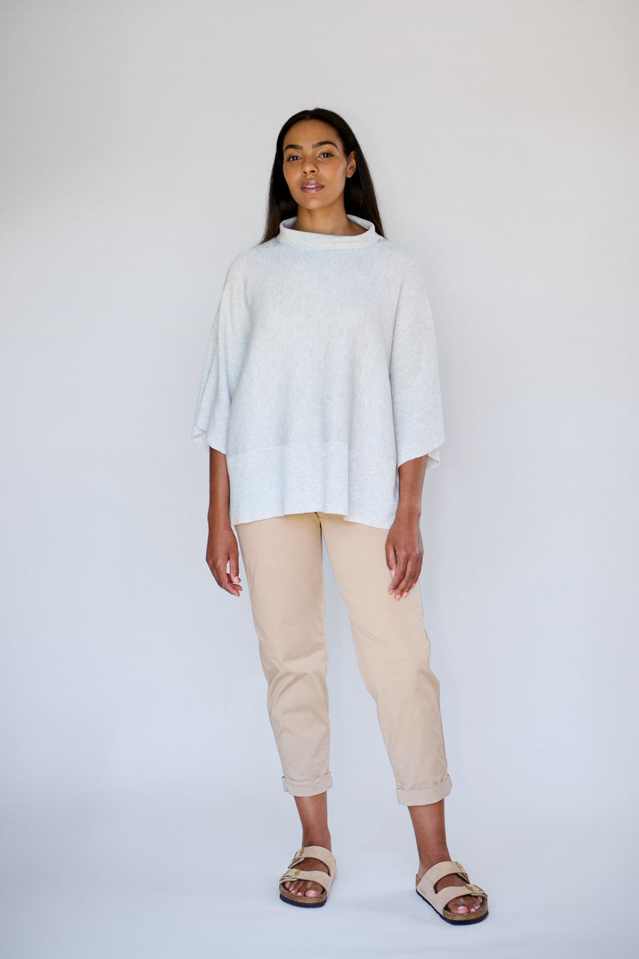 Pale Grey Ava Knit Pullover