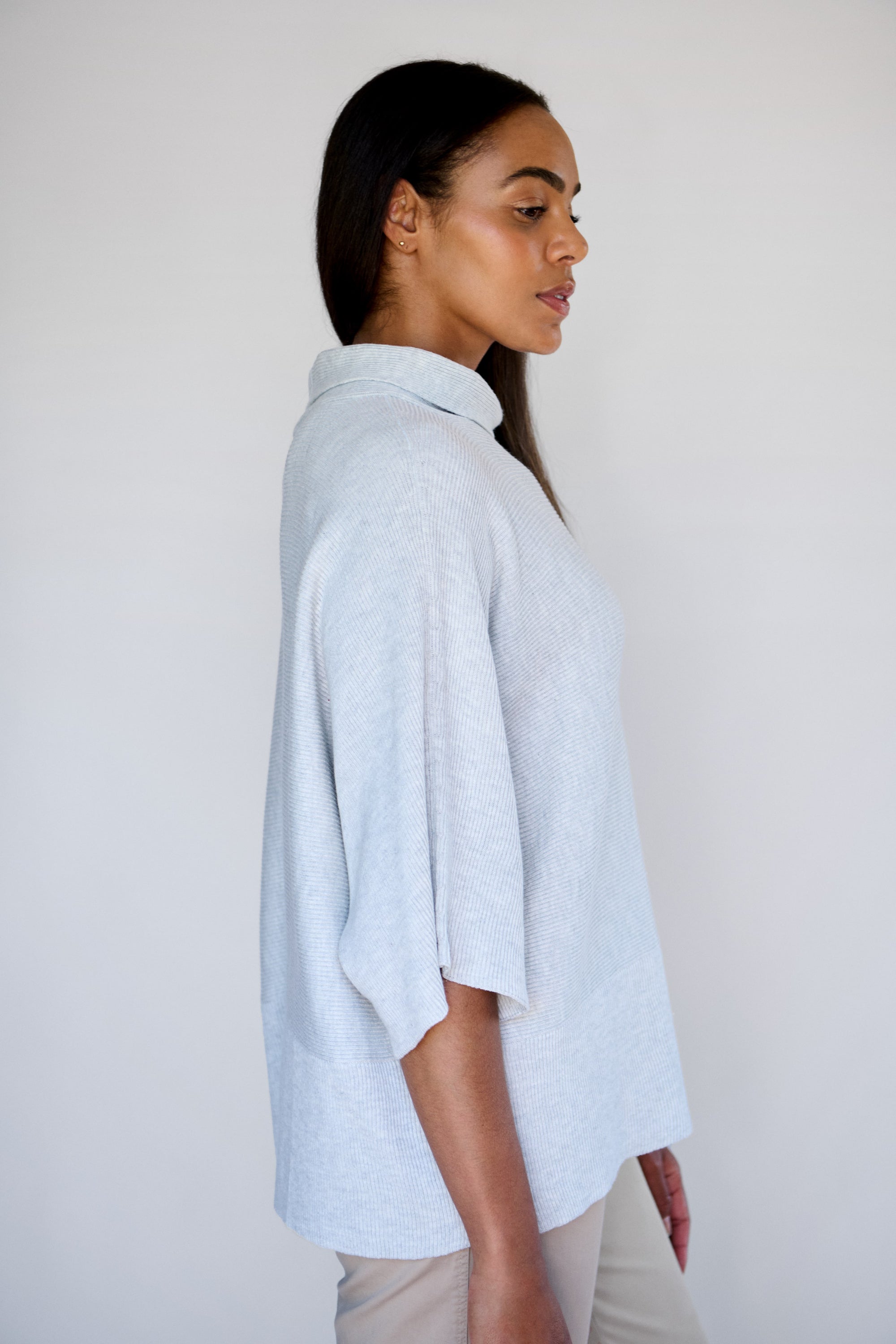 Light Grey Ava Knit Pullover
