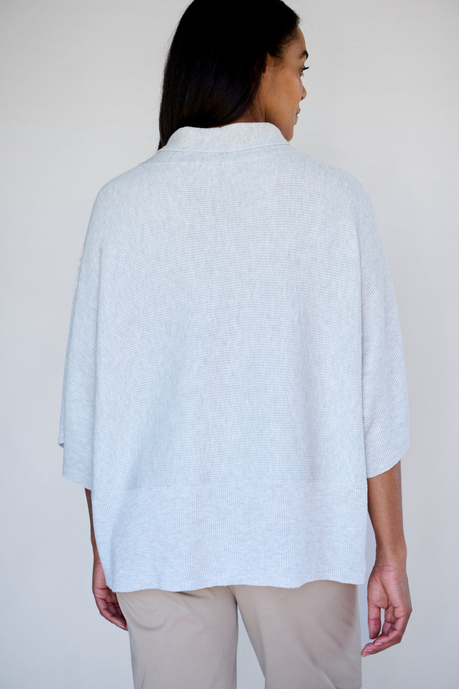 Pale Grey Ava Knit Pullover