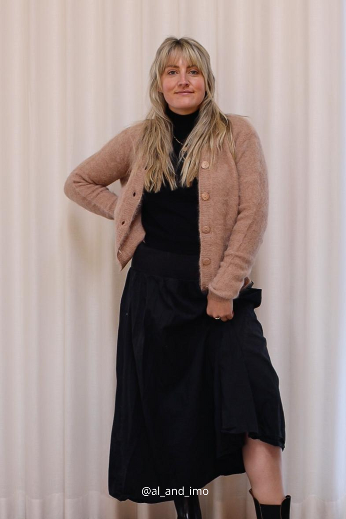 Oat Brushed Cardigan