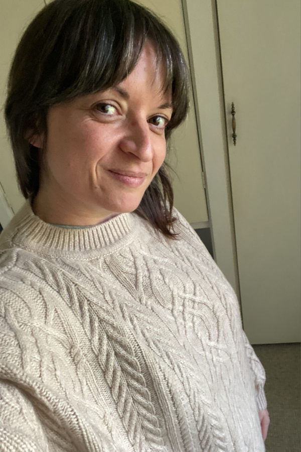 Pale Oat Merino Soft Touch Cable Pullover