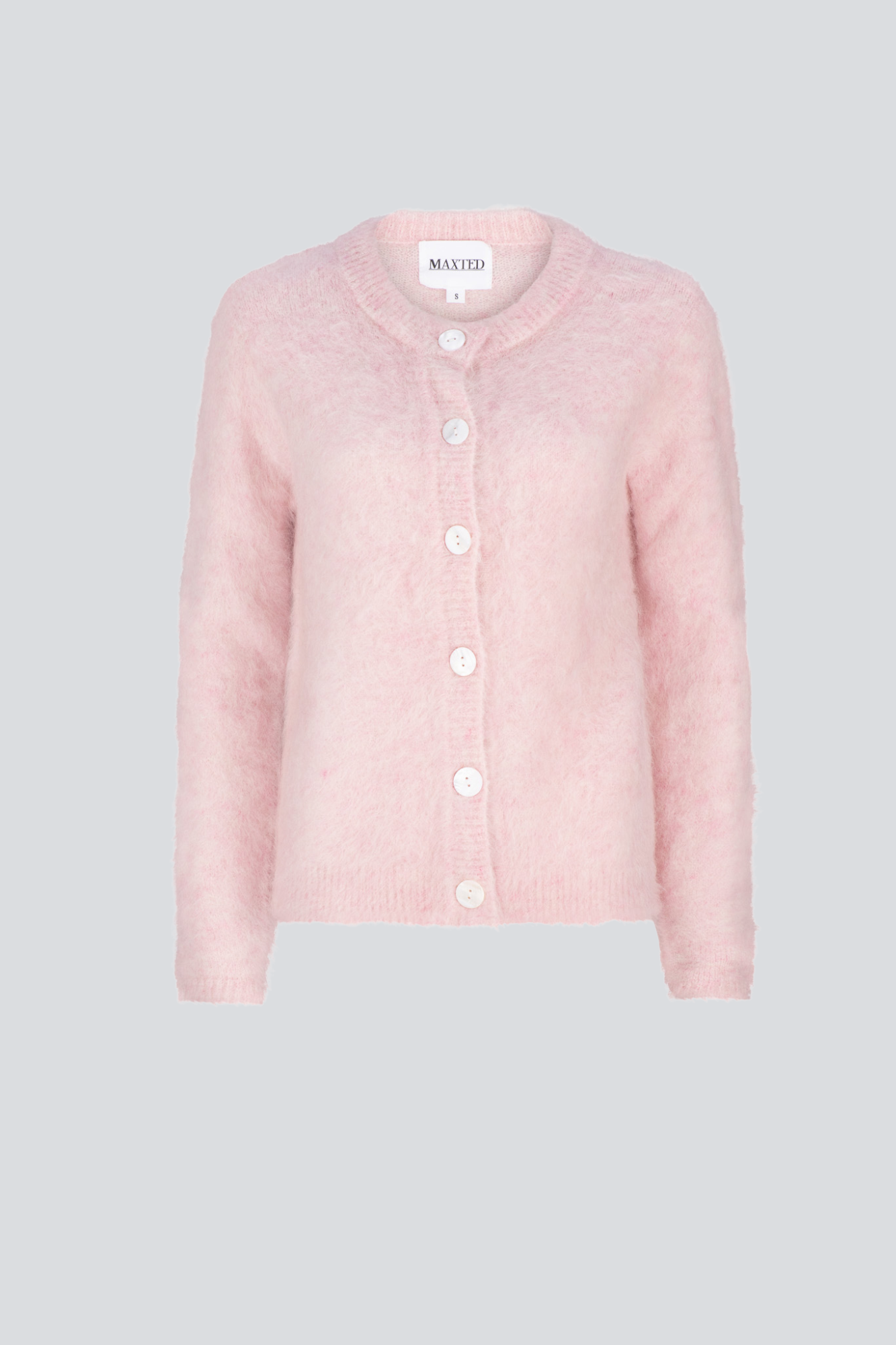 Blush Pink Brushed Cardigan
