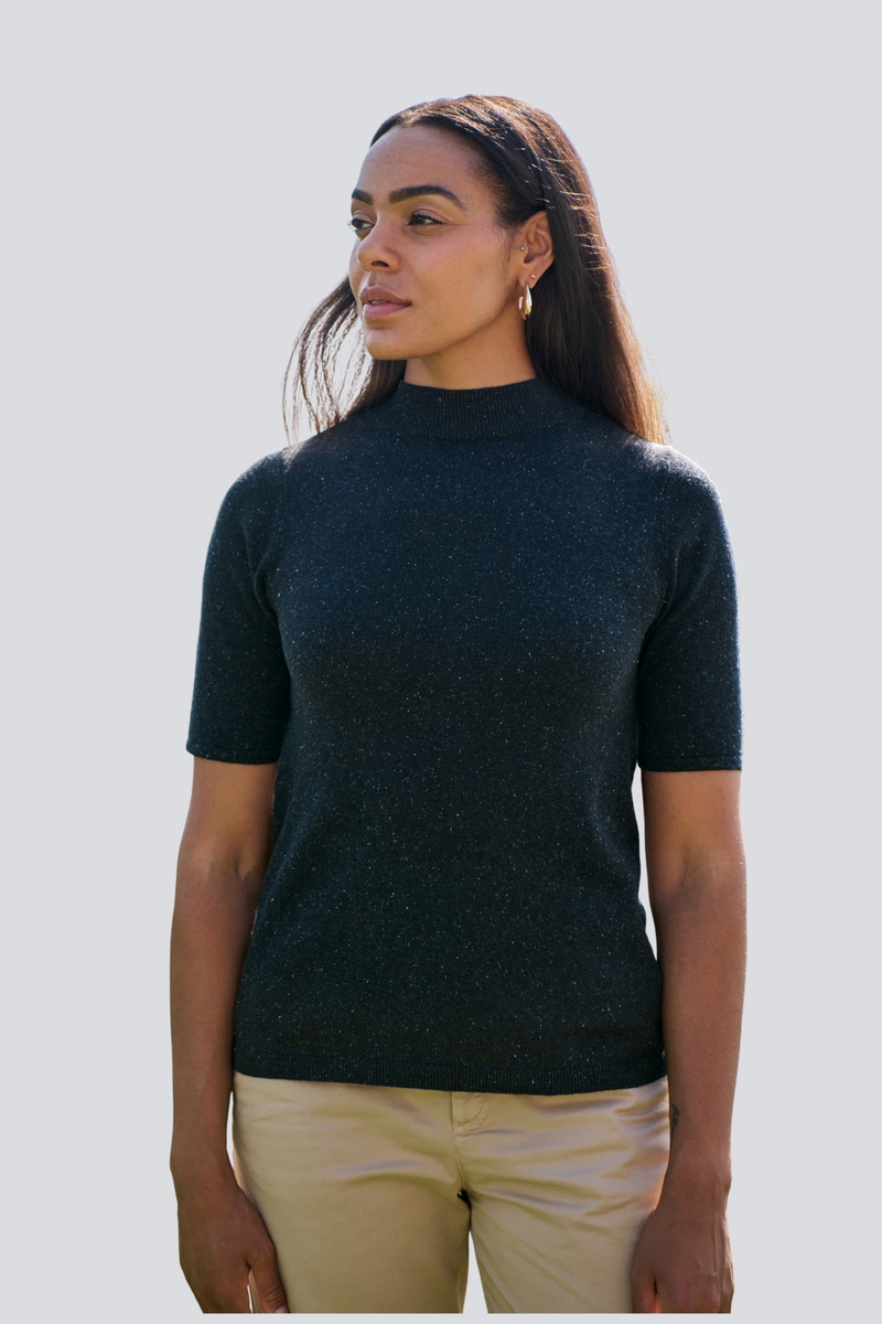 Black Nep  Fine mock Pullover