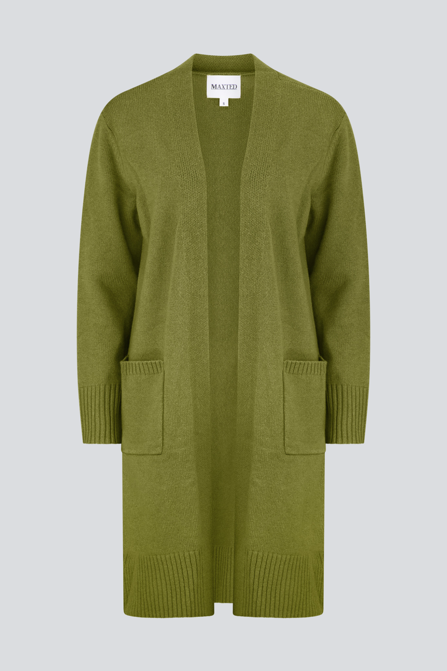 Pistachio Merino Long Line Cardigan