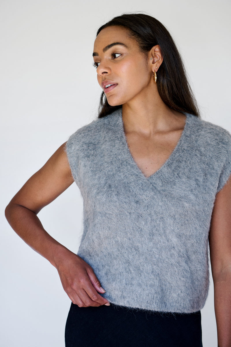 Charcoal Brushed Vest