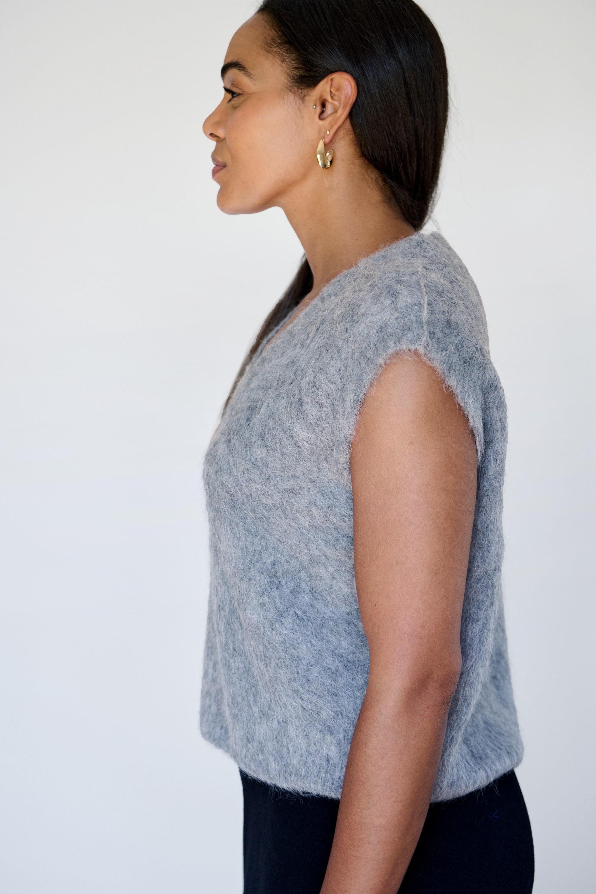 Charcoal Brushed Vest