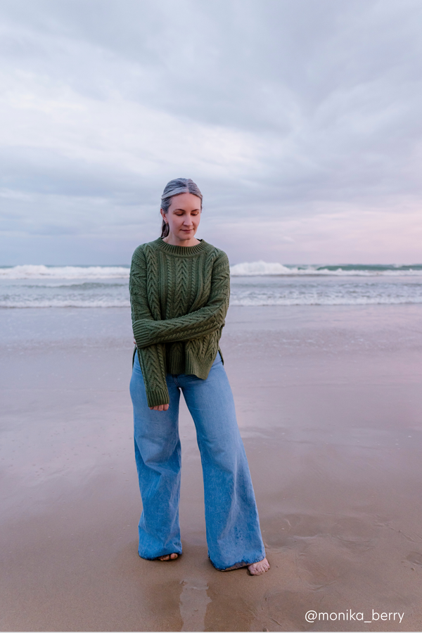 Thyme Soft Touch Cable Pullover