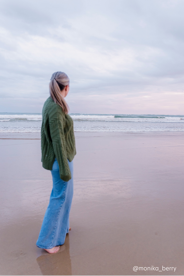 Thyme Soft Touch Cable Pullover