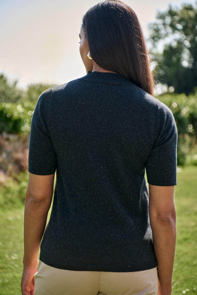 Black Nep  Fine mock Pullover