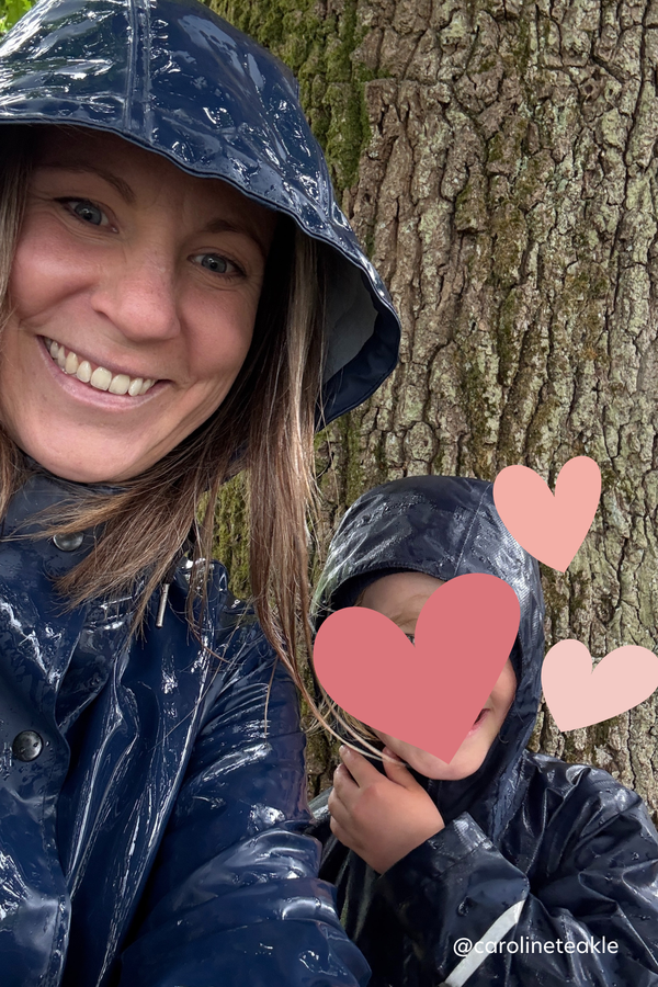 Bright Navy Raincoat