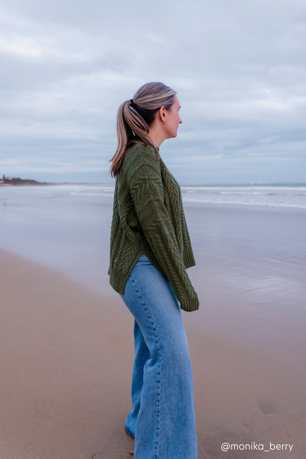 Thyme Soft Touch Cable Pullover