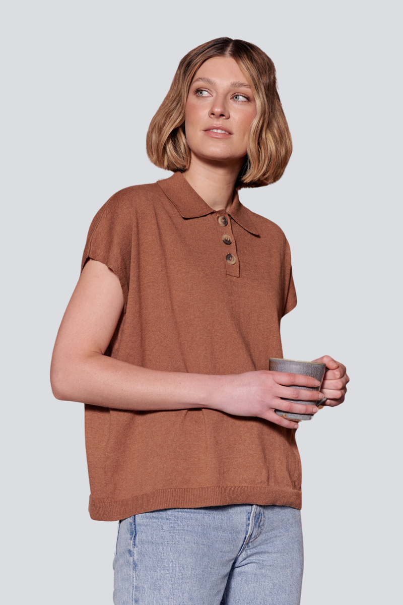 Camel Polo T Shirt