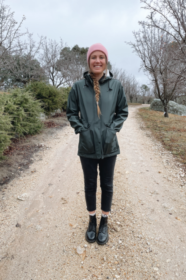 Hunter Green Raincoat