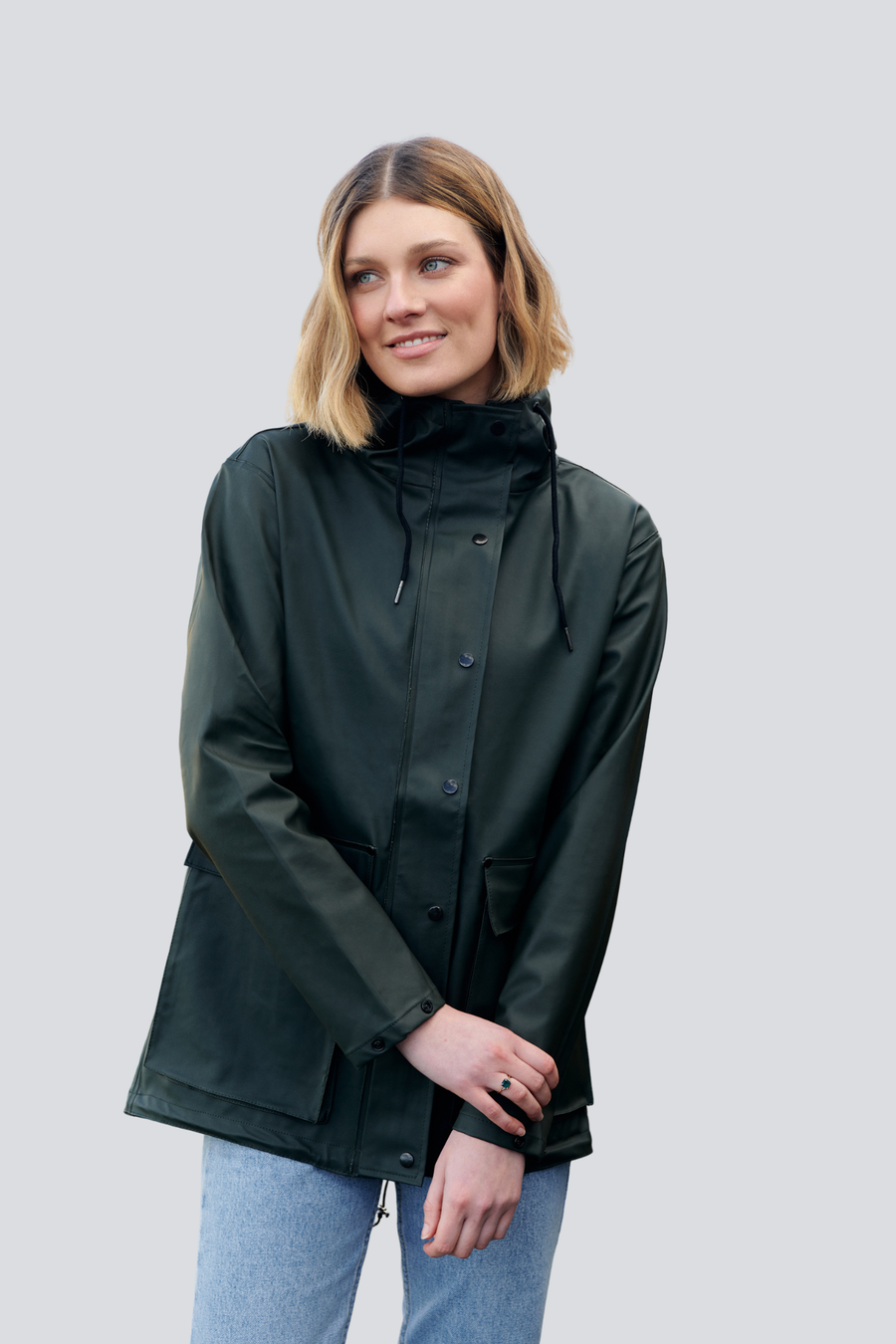 Hunter Green Raincoat