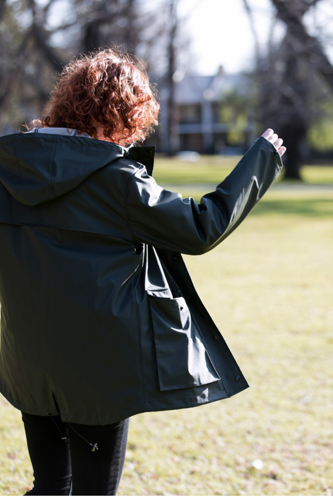 Hunter Green Raincoat