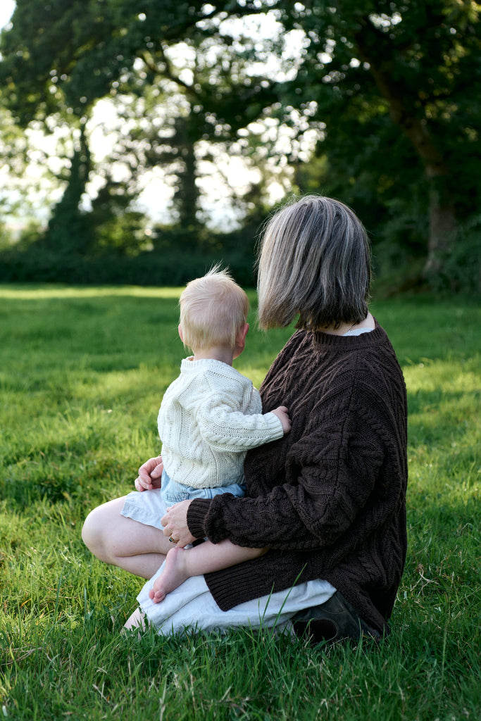 Ivory Mini Cable Pullover