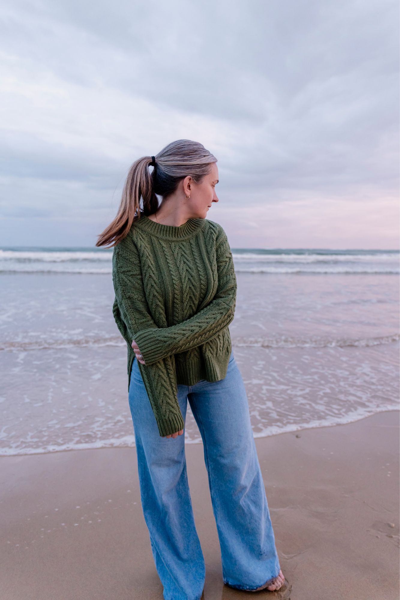 Thyme Soft Touch Cable Pullover
