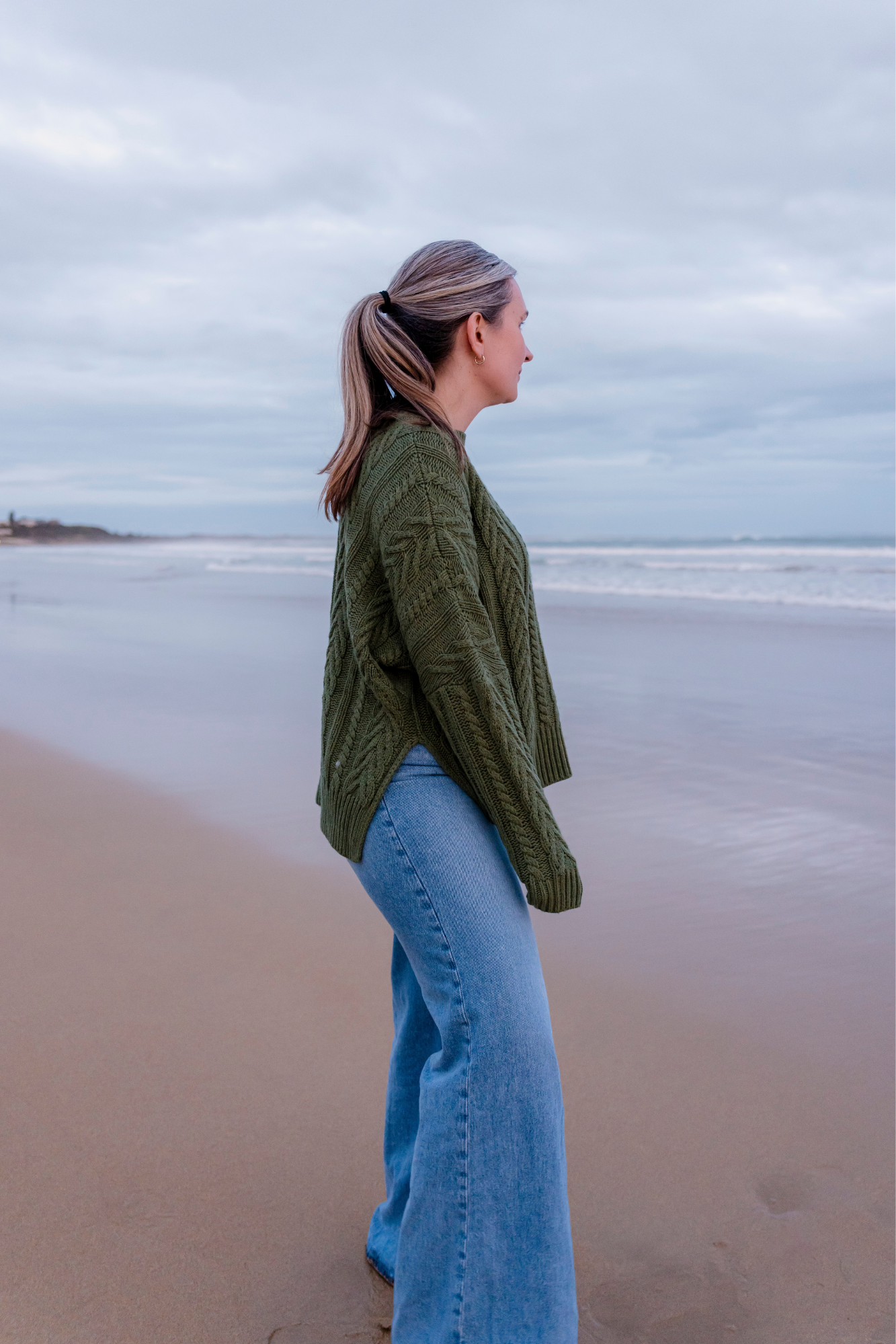 Thyme Soft Touch Cable Pullover