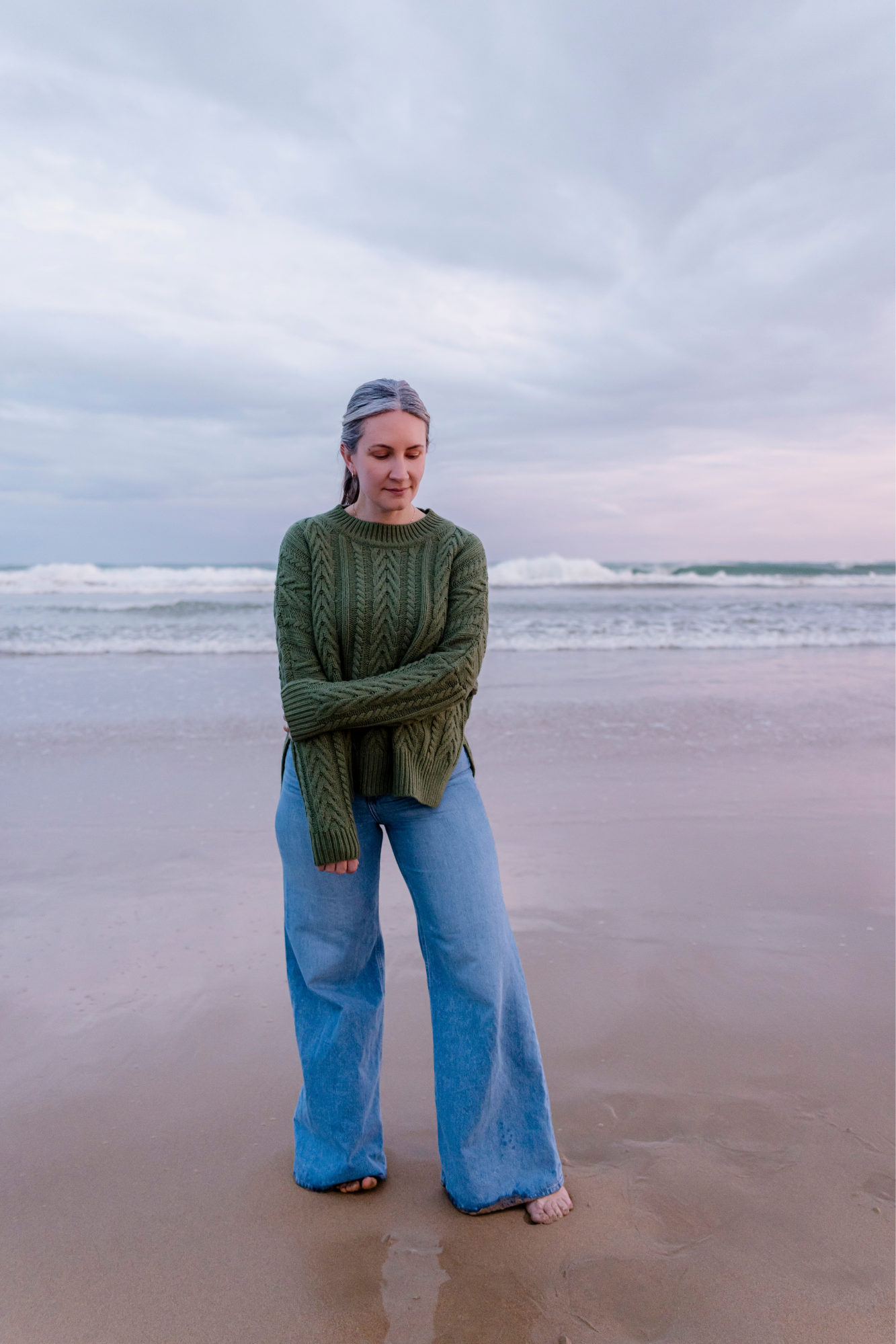 Thyme Soft Touch Cable Pullover