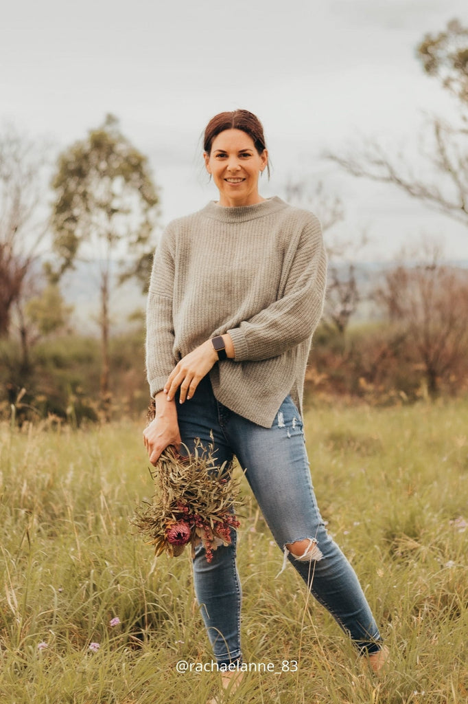 Dusty Sage Twist Tommy Pullover