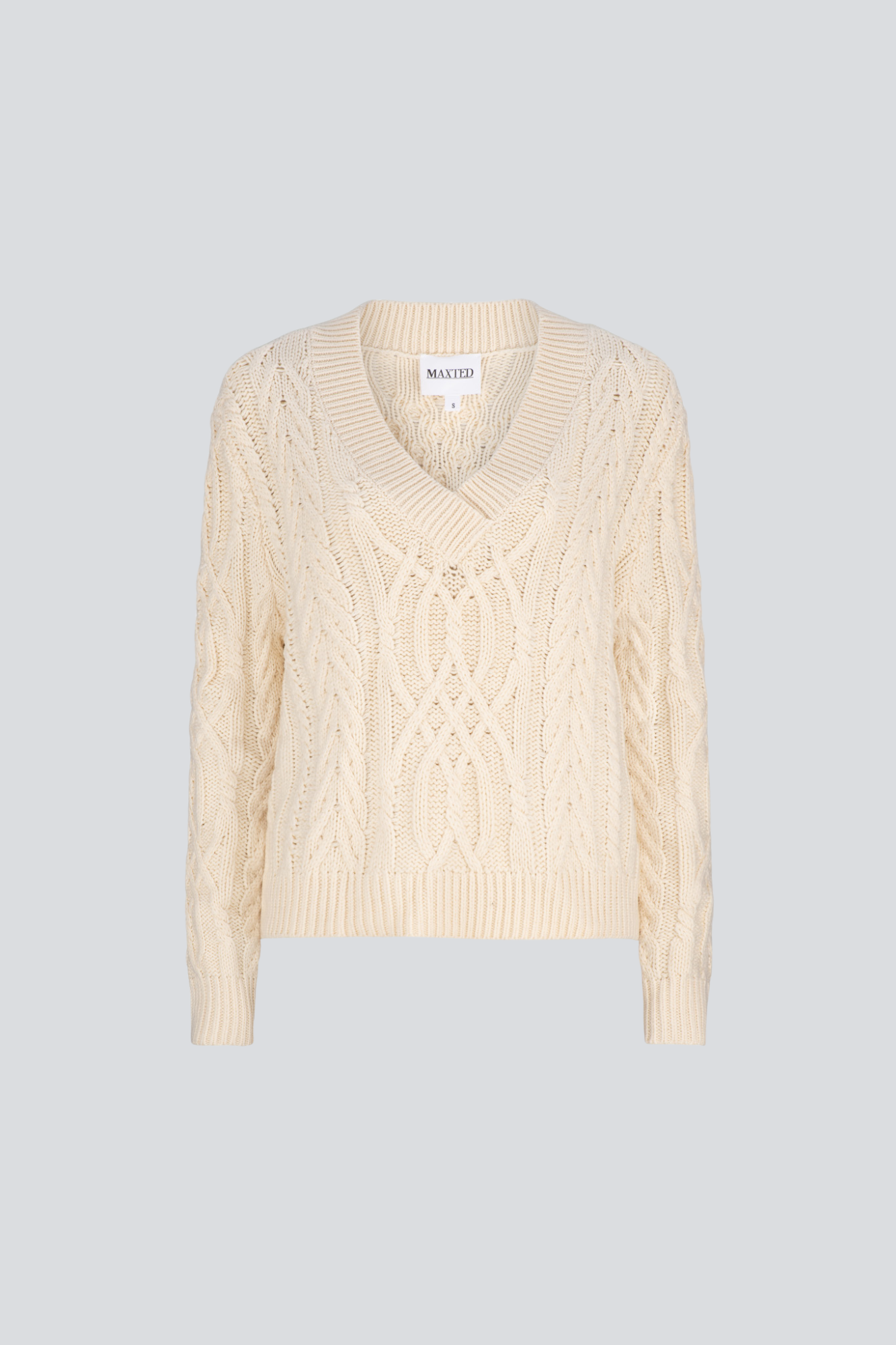 Ivory V- Neck Cable