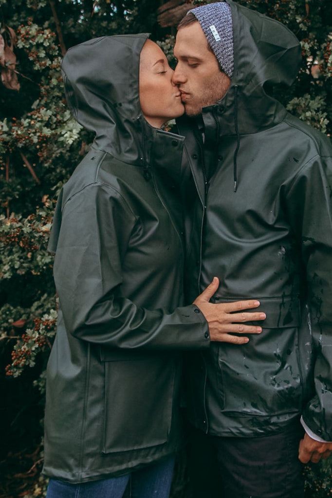 Hunter Green Raincoat