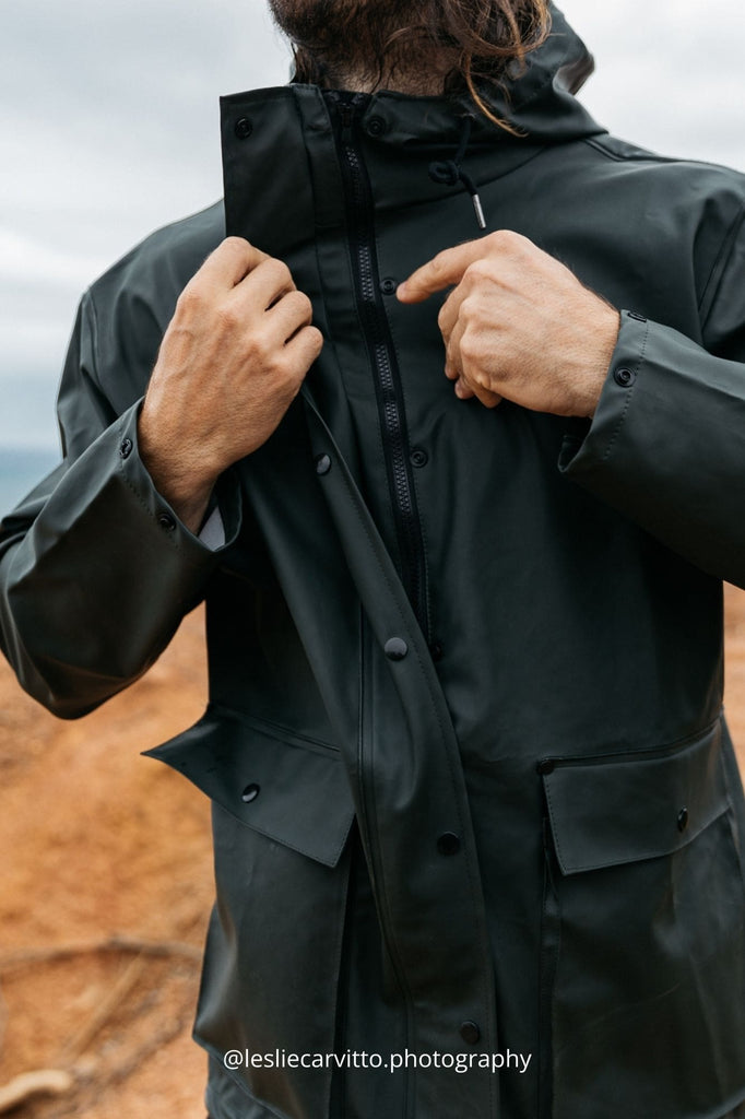 Hunter Green Raincoat