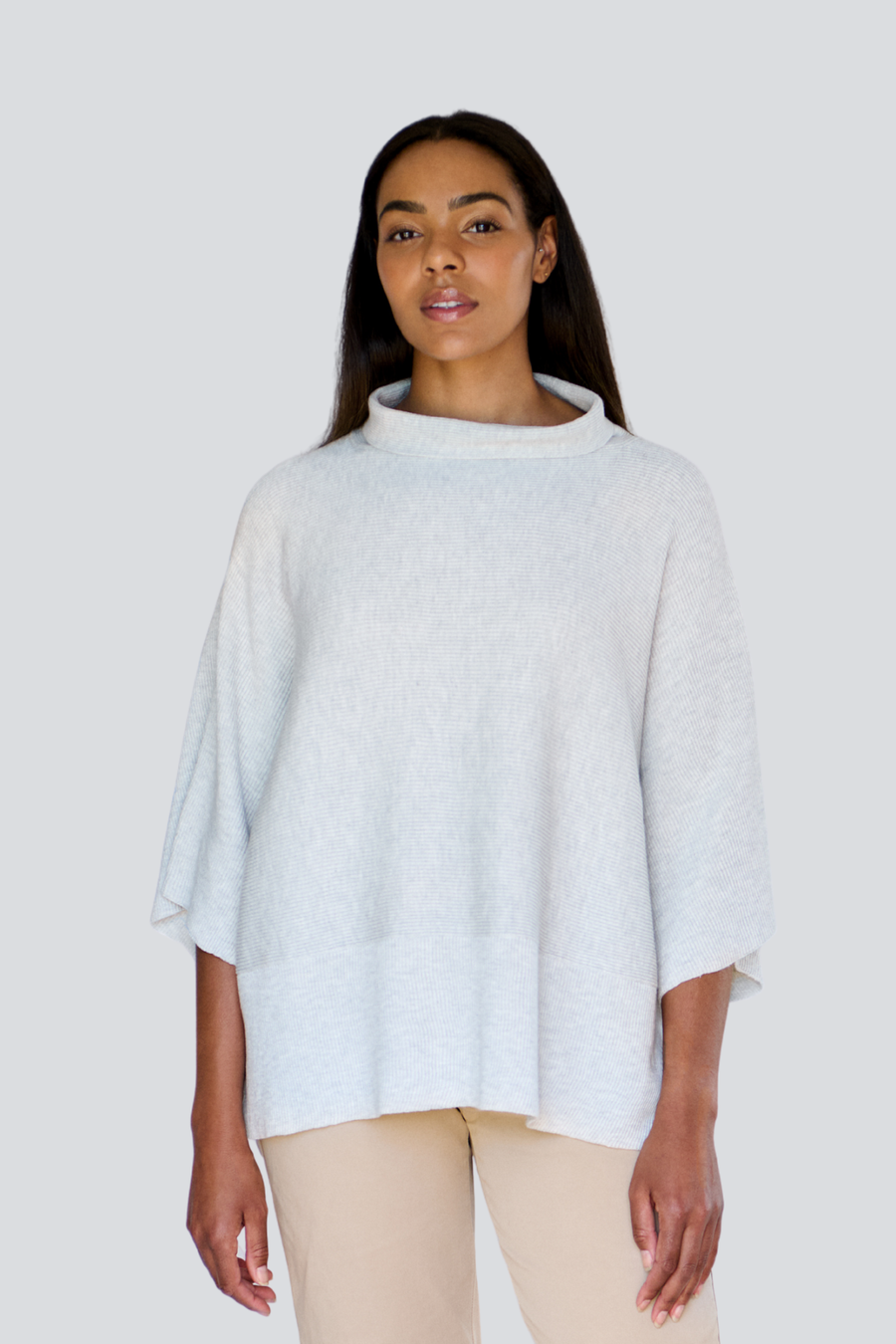 Pale Grey Ava Knit Pullover