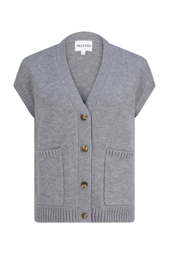 Merino Slate Grey Jenni Vest