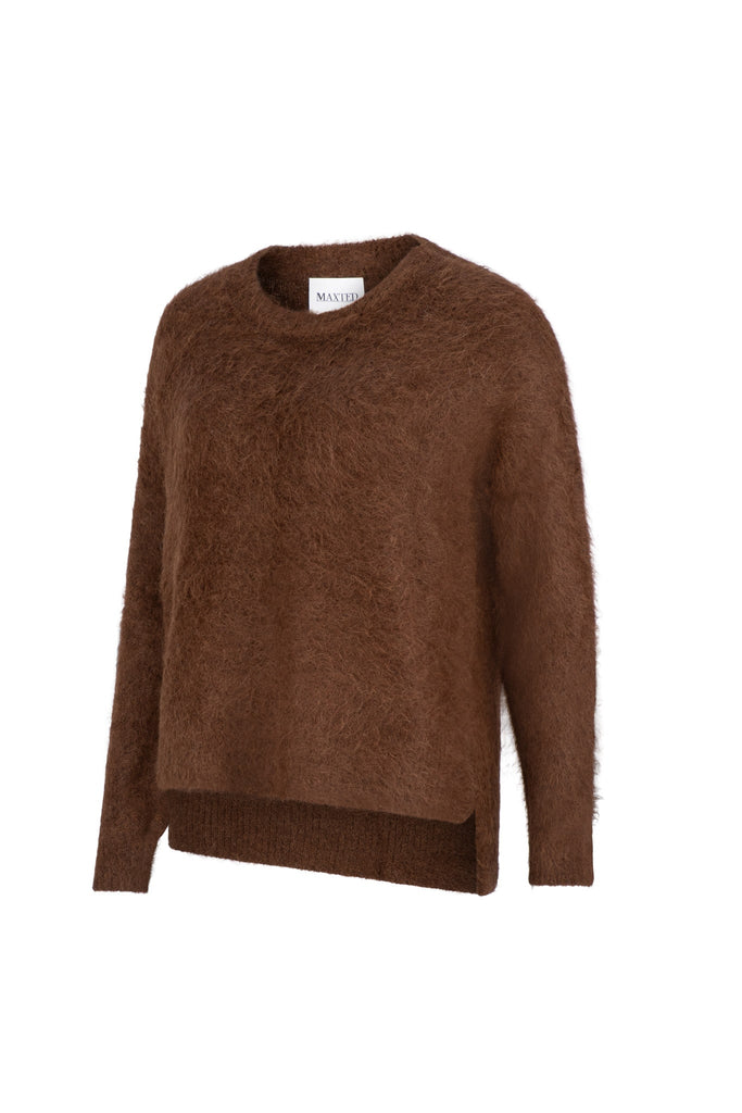 Chocolate Brushed Pullover