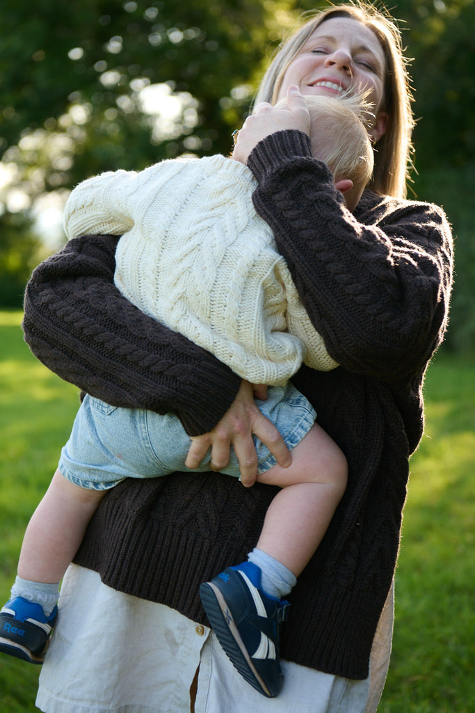 Ivory Mini Cable Pullover